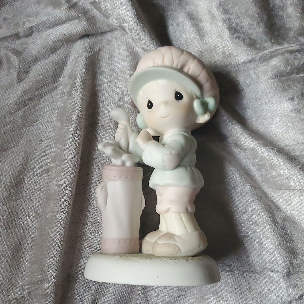 You Suit Me To A Tee- Precious Moments Pink and Green Decor Accent Figurine